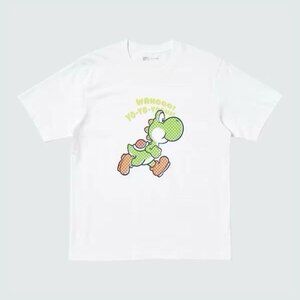 UNIQLO UT x SUPER MARIO Brother T Shirt Yoshi Japan XL White USA L Large